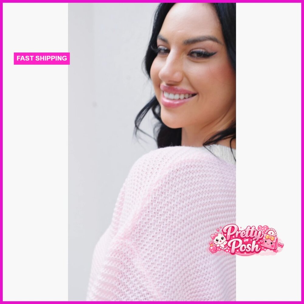 Polyester Kawaii Strawberry Pattern Cardigan Long… - image 5